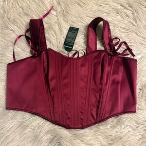 Women’s Scarlet darkness Renaissance Sweetheart Fishboned Bustier Tops